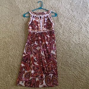 Knee length dress, INC multi colored